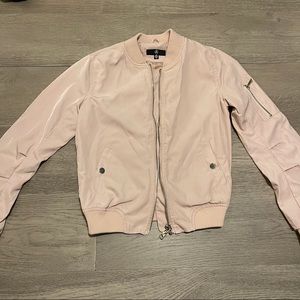Baby Pink Bomber Jacket